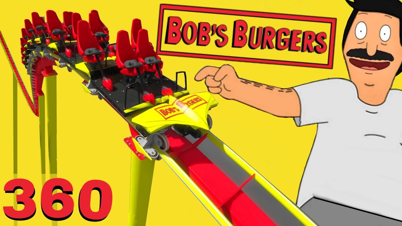 🔴 Bob's Burgers Roller Coaster VR 360 Cartoon 4K 3D Virtual Reality