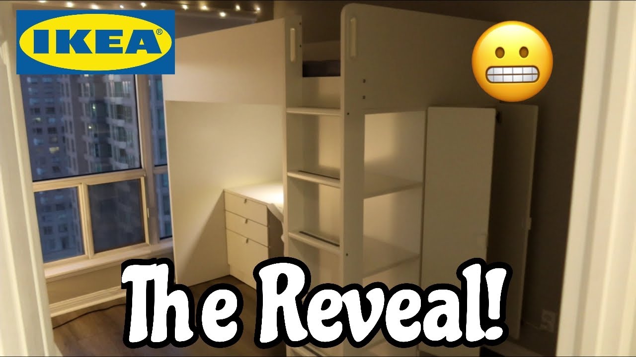 Smastad Loft Bed Review And Tour Surprising Our Daughter With A Room Makeover Youtube
