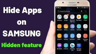 how to hide apps on samsung j7 prime in hindi || how to hide apps in samsung screenshot 1