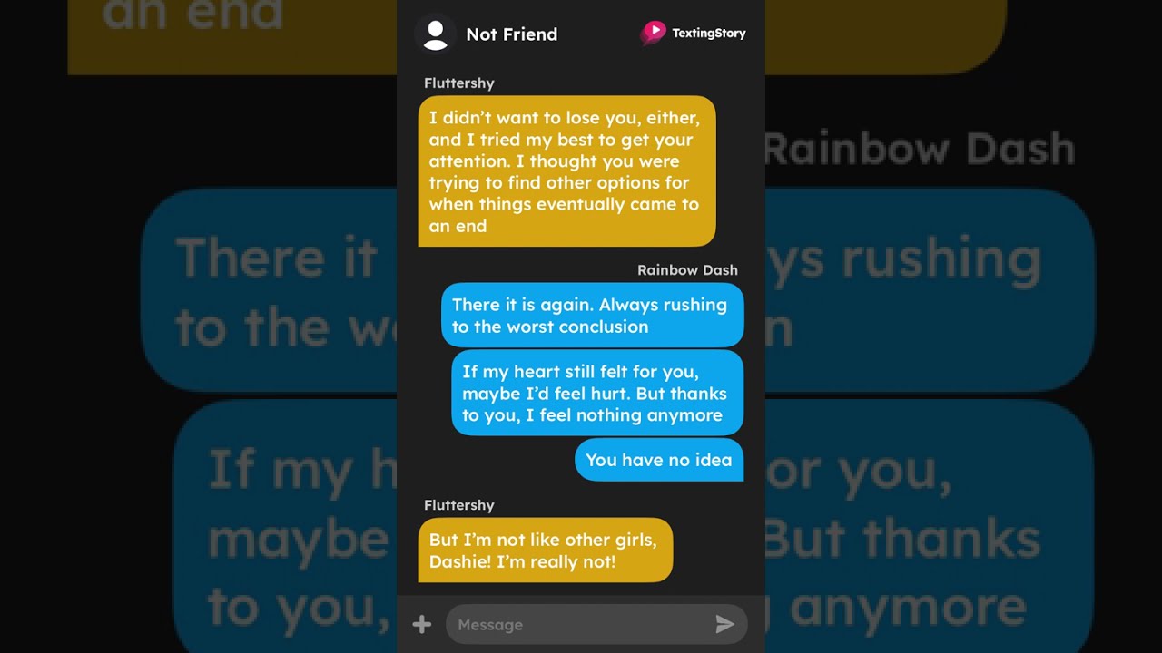 MLP Text Story - Rainbow Dash and Fluttershy’s Toxic Breakup
