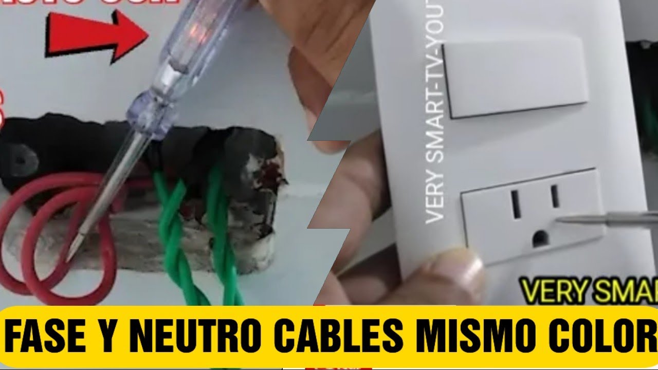 Como Saber Cual es la Fase y Neutro Cables Eléctricos del Mismo Color YouTube Como Saber Cual es la Fase y Neutro Cables Eléctricos del Mismo Color YouTube