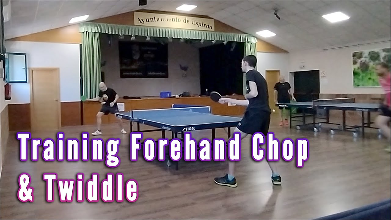 Training Forehand chop & twiddle 🪓🏓🔄 Table tennis YouTube