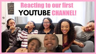REACTING TO OUR FIRST EVER YOUTUBE CHANNEL! *HILARIOUS*