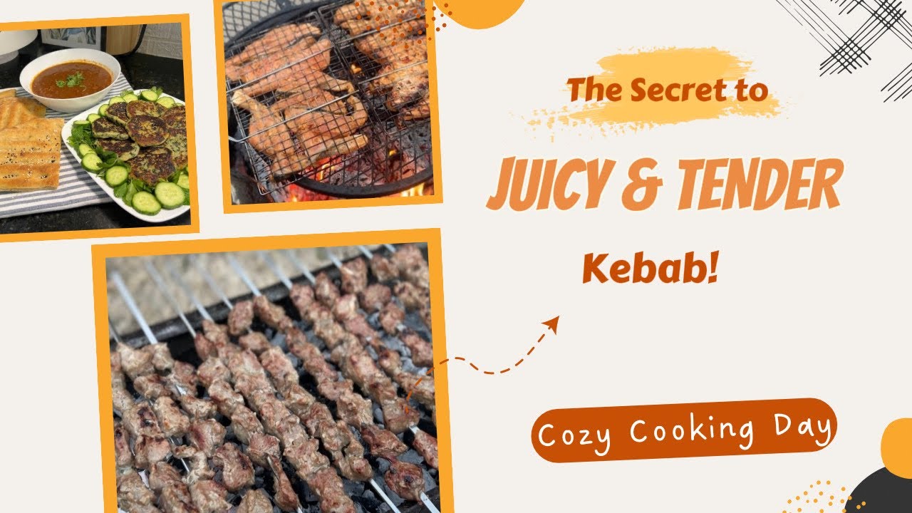 The Secret to Juicy & Tender Kebab | Busy Kitchen Vlog | Salmon | Cozy Cooking