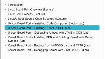 Sitara Linux Board Porting Series: Module 1