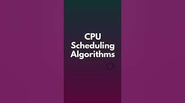  Types of CPU Scheduling Algorithms ✍️