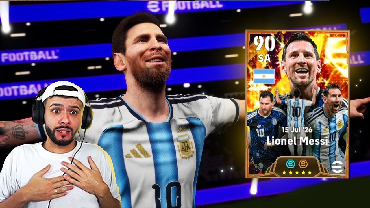 GANHEI O MESSI PRIME NO EFOOTBALL NO ÚLTIMO PACK! 😱🇦🇷