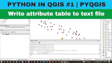 [PyQGIS #1]Access Attribute table and write it to text file | Beginners | Python in QGIS