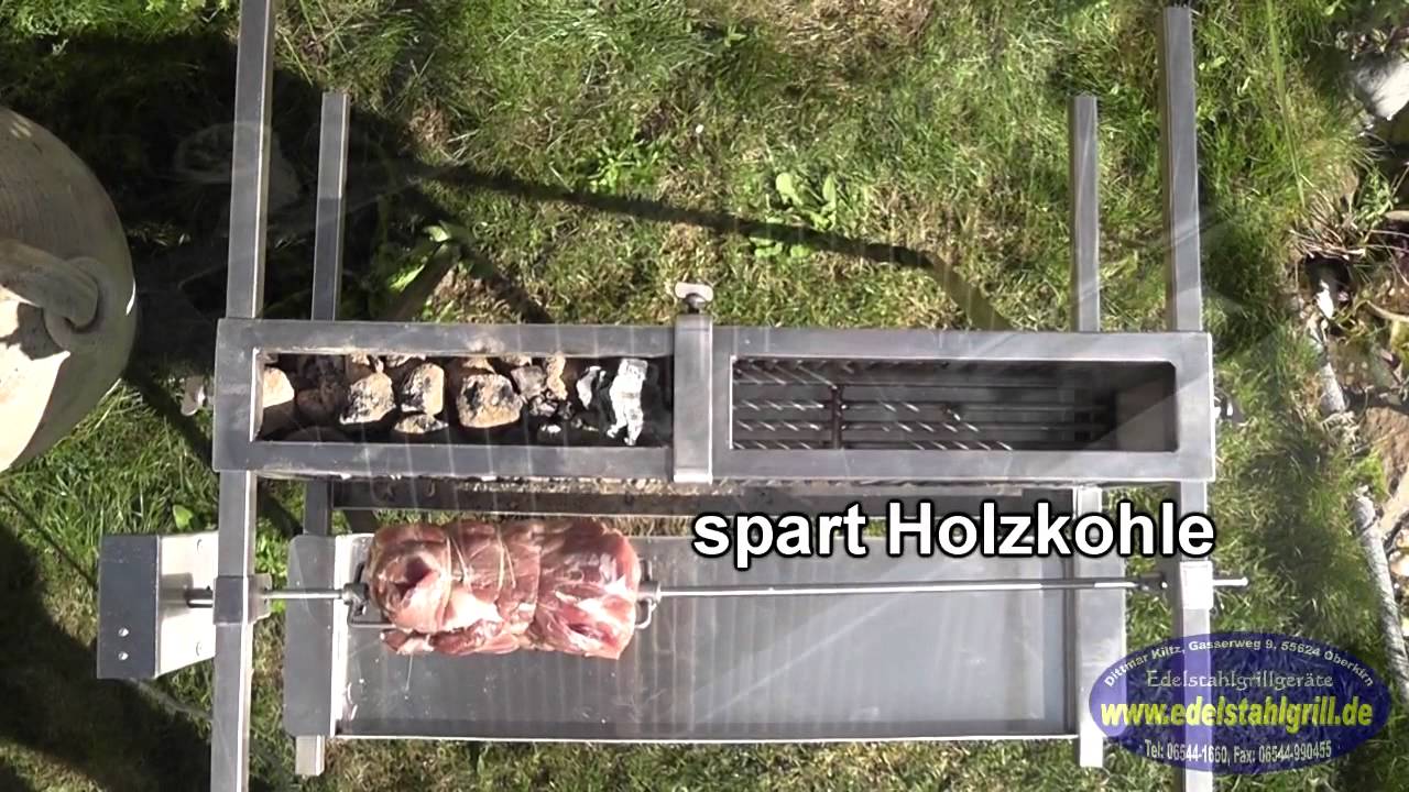 Vertikalgrill Trennblech von Edelstahlgrillgeräte Dittmar Kiltz - YouTube
