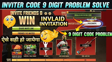 Invite & Win Event 9 Digit inviter Code Problem | Invalid Invitation Code Problem | Invite & Win