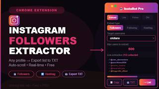 How to Extract All Instagram Followers from Any Profile with InstaBot PRO