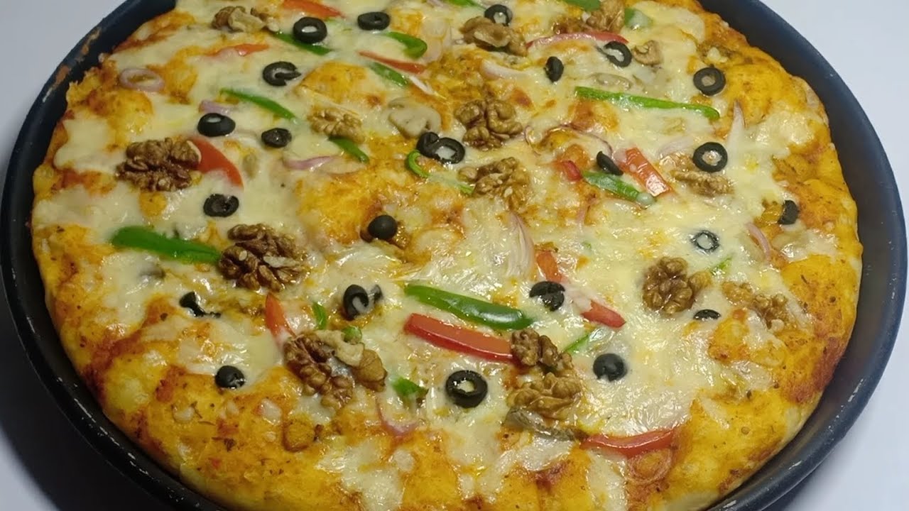 Restaurant style | Chicken supreme Pizza with walnut | very delicious and unique recipe 😋