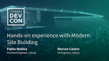 Hands-on experience with Modern Site Building