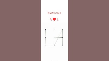 A 💕 L pattern lock style|| #viral #shortsvideo #trending #youtubeshort #mobile screen  lock style