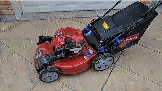 checking and cleaning air filter on a toro recycler