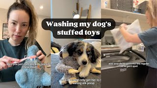 How I wash my dog’s stuffed toys