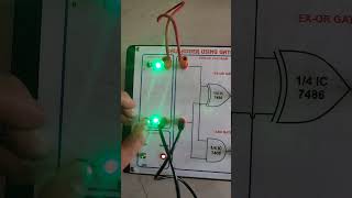 Half adder practical kit || Half adder perform