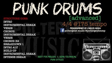 Punk Drums 170BPM [advanced]