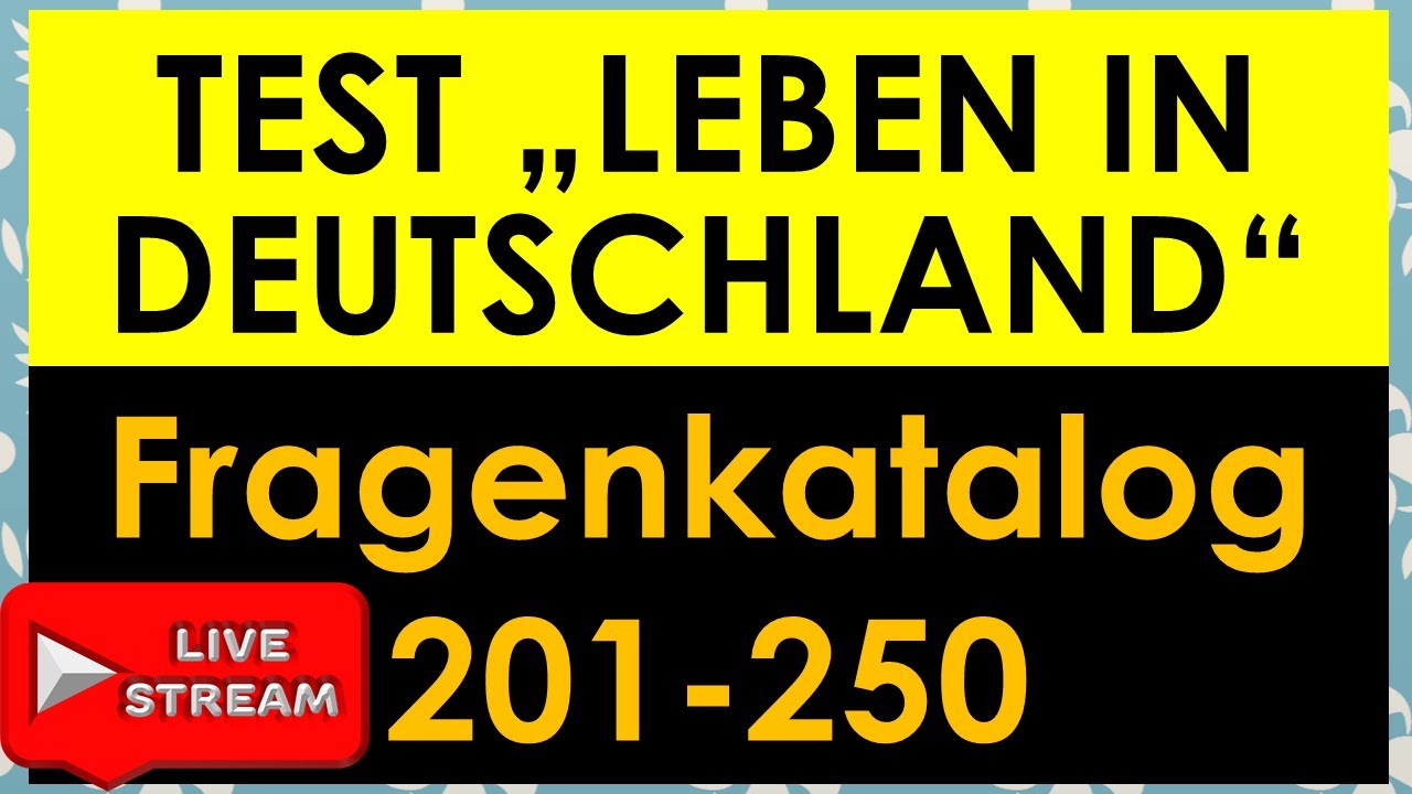 Leben in Deutschland und Einbürgerungstest 2023-2024 Aufgabe 21-30