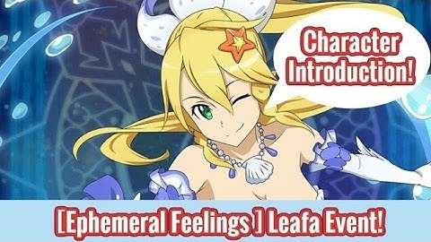 SAO MD: First look at [Ephemeral Feelings] Leafa character introduction event (HD)!