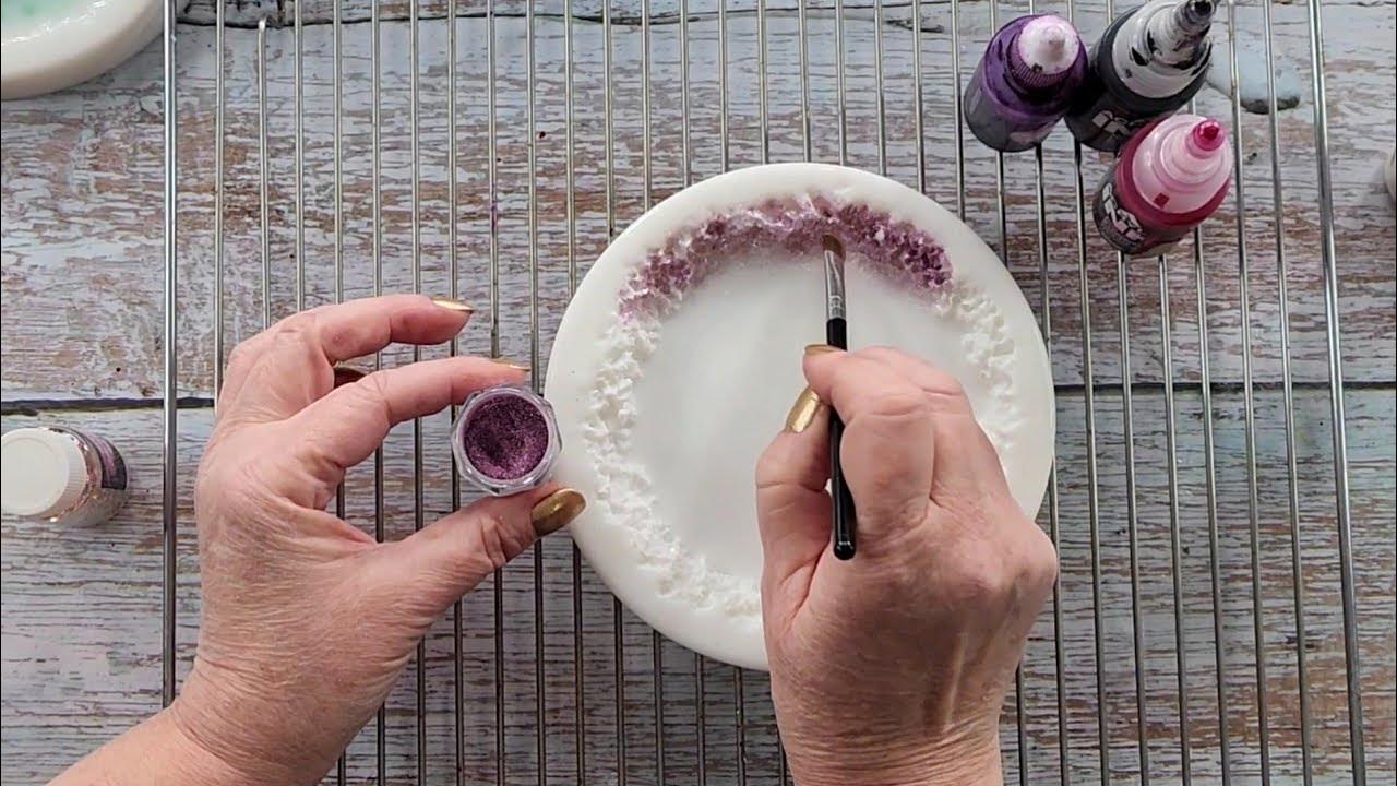 1714 I Tried A Thicker Resin In This Amazing Larimar Effect Resin