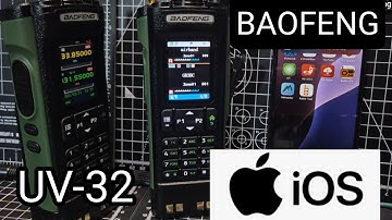Baofeng UV-32 iOs Bluetooth App Test and Overview