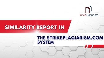 StrikePlagiarism.com Demo: Similarity Report | AI-Generated Content Detection | Canvas Setup
