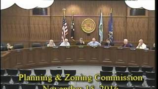Planning and Zoning 11 15 16 2