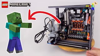 Minecraft zombie spawning machine...!? Amazing lego machines