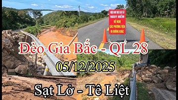 Đèo Gia Bắc quốc lộ 28 sạt lở nặng sau trận lũ quét 4/12.