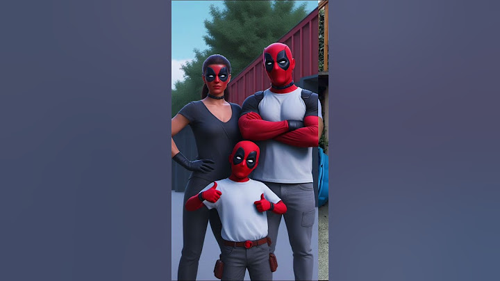 Melted Deadpool family