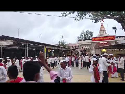 श्री. बाळूमामा देवालाय आदमापूर येथे श्री हनुमान गजी मंडळ मासाळवाडी यांनी धनगरी गजी नृत्य सादर💫💛🙇‍♂️