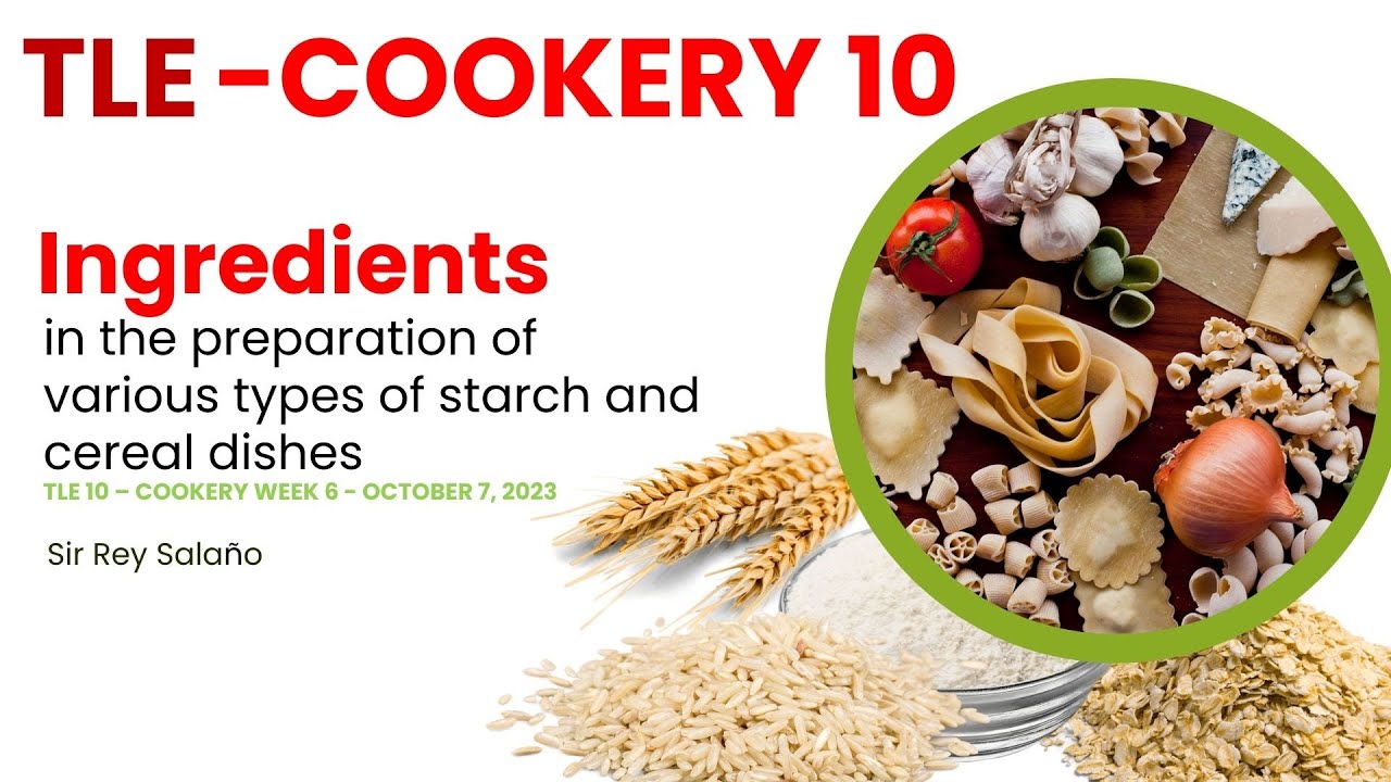 cooking Ingredients In The Preparation Of Various Types Of Starch And cooking-ingredients-in-the-preparation-of-various-types-of-starch-and