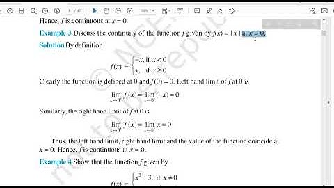 CBSE Grade 12 MATHS : CHAPTER 5 - Continuity and differentiability - Example 3