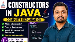 Constructors in Java in 10 Min | Types of Constructors | Constructor Overloading | Java OOP | AS Sir