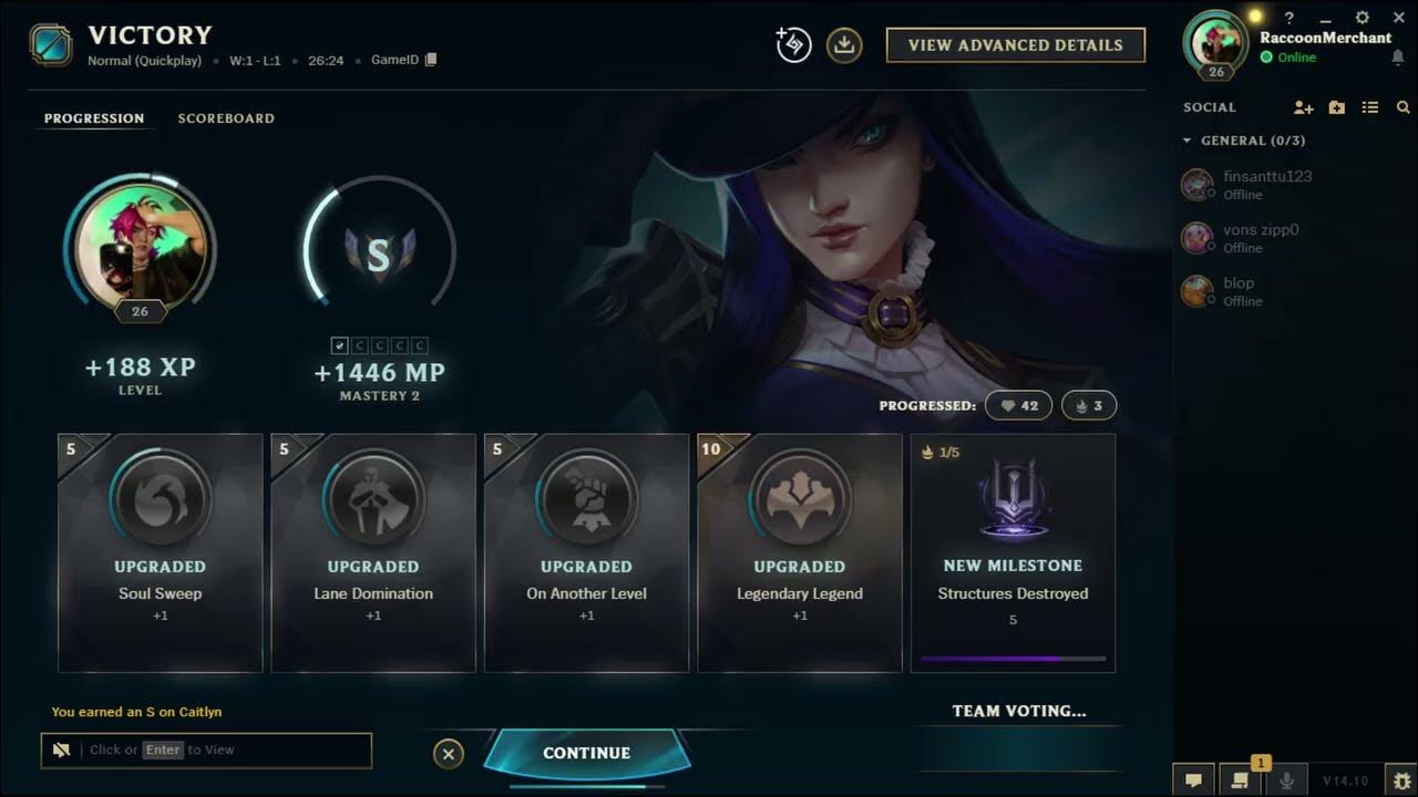 My first match ever, playing cait support pick league of legends YouTube