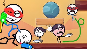 Attack Draw Line WEEGOON | All Game Levels 1-20 | Funny Stickman Puzzle Gameplay #puzzle #funny