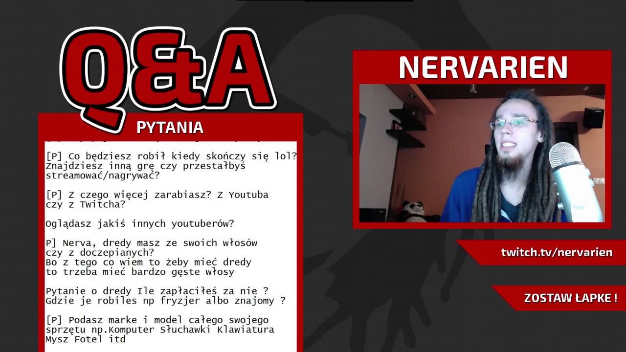 NERVARIEN Q&A #4 - ZAPYTAJ NERVARIENA (SIV HD, WYPADEK, TANIEC)