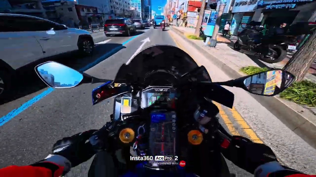 도로는 실전이다 강한자만 살아남는 부산!!