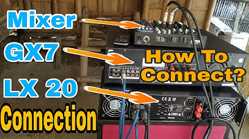 How to Connect mixer toTwo Amplifier Using Ace LX 20 Power Amplifier to Kevler Gx7  Integrated Amp