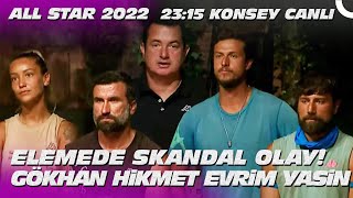 SURVIVOR ŞOK ELEME İFŞA OLDU! HİKMET GÖKHAN YASİN EVRİM BEKLENMEDİK VEDA SMS ALL STAR 2022 64. BÖLÜM