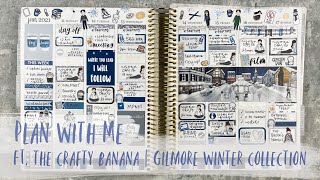 PLAN WITH ME | ft. the crafty banana | WINTER GILMORE COLLECTION | tattooed teacher plans