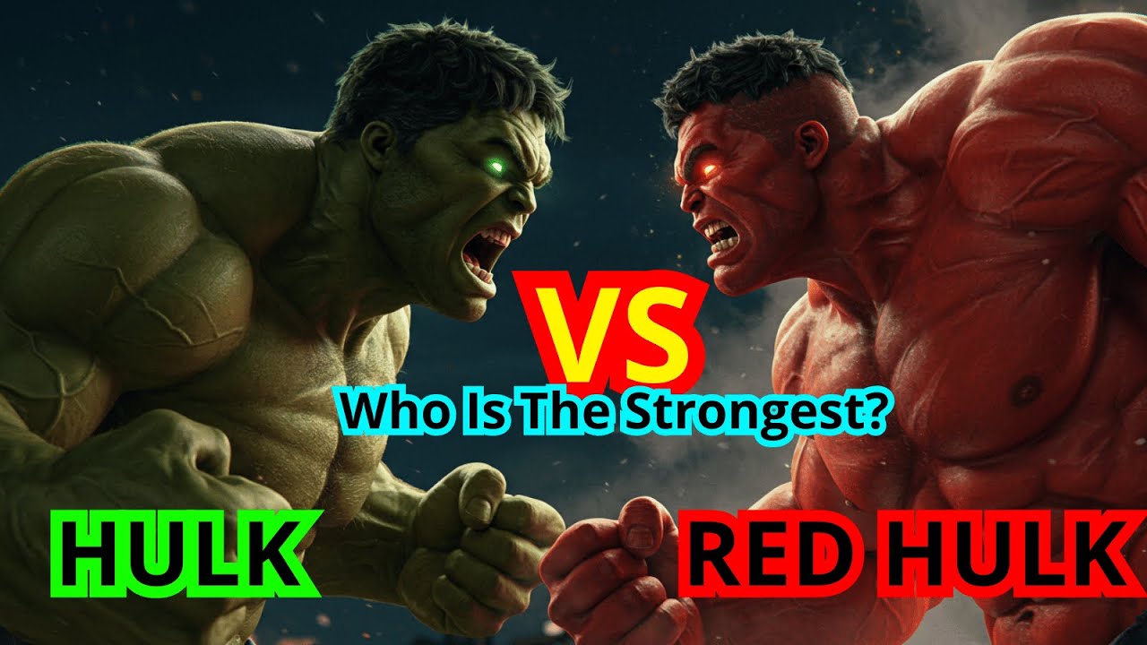 Green Hulk vs Red Hulk: The Ultimate Showdown – Who Is the Strongest ...