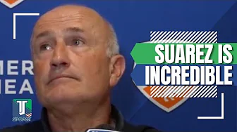 Dominic Kinnear REACTS to Luis Suarez TWO GOALS as FC Cincinnati LOSSES to Inter Miami thumbnail
