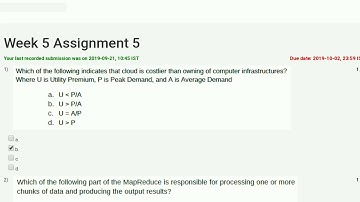 Nptel cloud computing assignment 5 august 2019