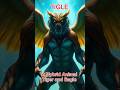 Epic Animal Fusion: TIGLE - Tiger and Eagle Hybrid. #ai #aiartistry #hybrid #fusion #shorts #animals