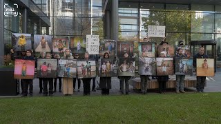 A climate crisis photographic exhibition greeted workers at City law firms this morning