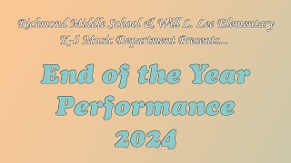 Richmond Middle School & Will Lee Elementary Music Department: End of the Year Performance 2024