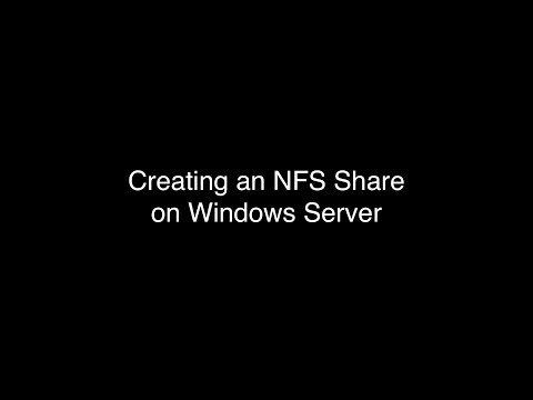 Creating an NFS Share on Windows Server