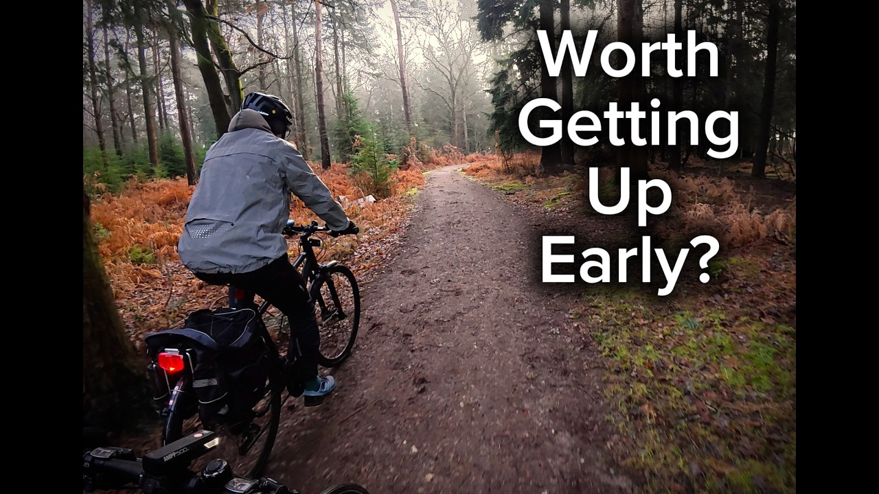 Peaceful Sunrise Bike Ride on an Old Railway Trail | Slow Living & Midlife Reflections